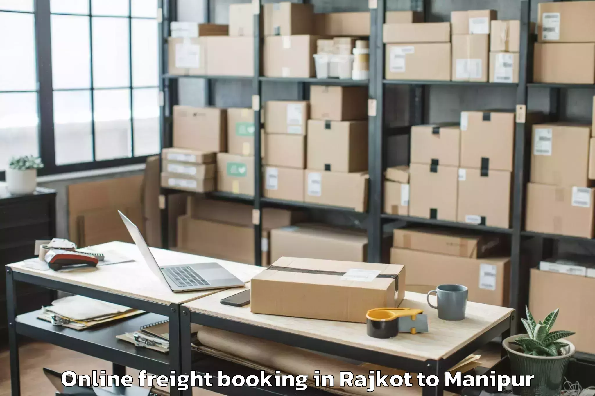 Professional Rajkot to Kakching Online Freight Booking